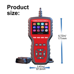 Universal R2 OBD2 Car Engine Fault Code Reader Scanner Diagnostic Tool with Live Data for OBDII EOBD Vehicles