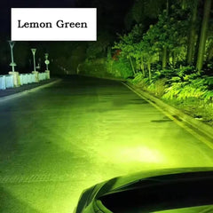 1 Pc HJG 60W Mini Projector Driving Fog Lights Three Color With Devil Eye Function For All Bikes, Cars - Jeep