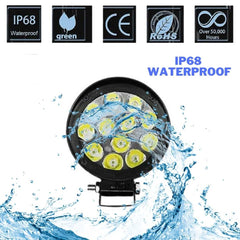 2 Pcs Set HJG 12 SMD Dual Colour Light Fog Lamp For Bike - Car