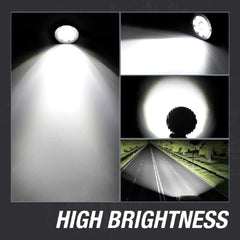 2 Pcs Set HJG 12 SMD Dual Colour Light Fog Lamp For Bike - Car