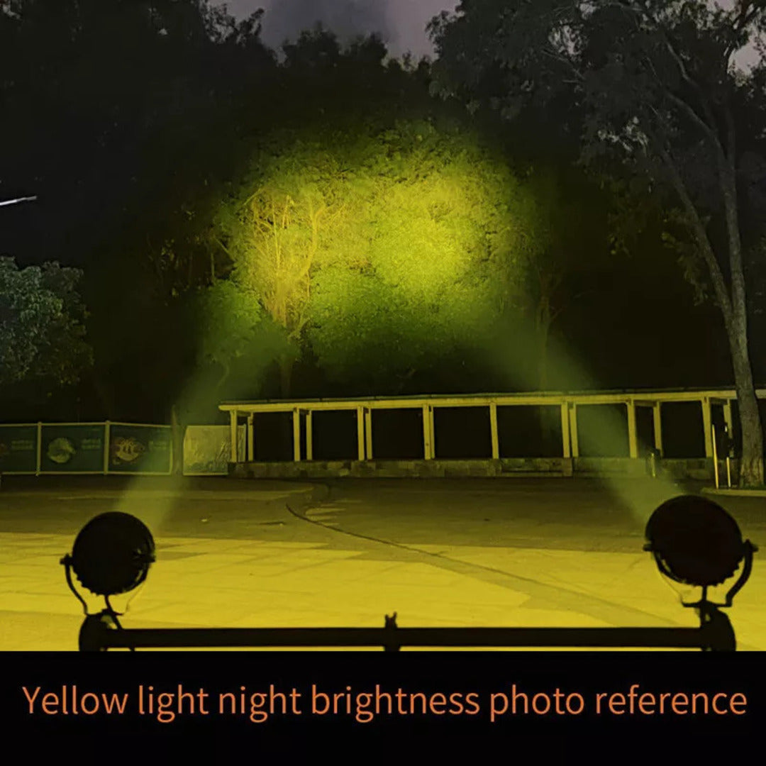 2 Pcs Set HJG 20W Floodlight Yellow Color Beam Fog Light