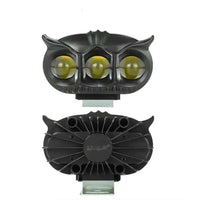 1 Pc ﻿Economy Series 3 SMD Owl Shape Spotlight Headlight 9D Lens Yellow-White Beam Fog Lights