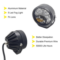 2 Pcs Set HJG 5 SMD Floodlight 100 Watt Cree SMD With Yellow Fog Covers
