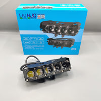 2 Pcs Set HJG 5 SMD Metal Body Devil Eye Function Focus Fog Spotlight For All Vehicle