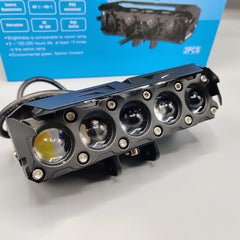 1 Pc HJG 5 SMD Metal Body Devil Eye Function Focus Fog Spotlight For All Vehicle