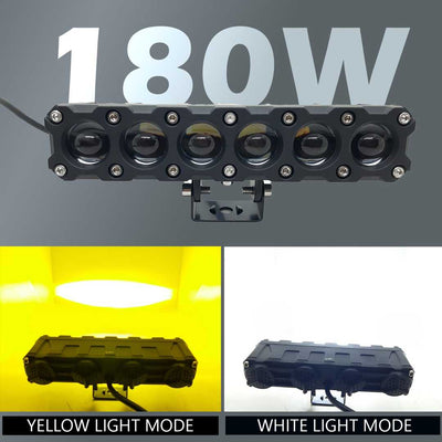 1 Pc HJG 6 SMD Metal Body Devil Eye Function Focus Fog Spotlight For All Vehicle