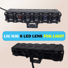 2 Pcs Set HJG 6 SMD Metal Body Devil Eye Function Focus Fog Spotlight For All Vehicle