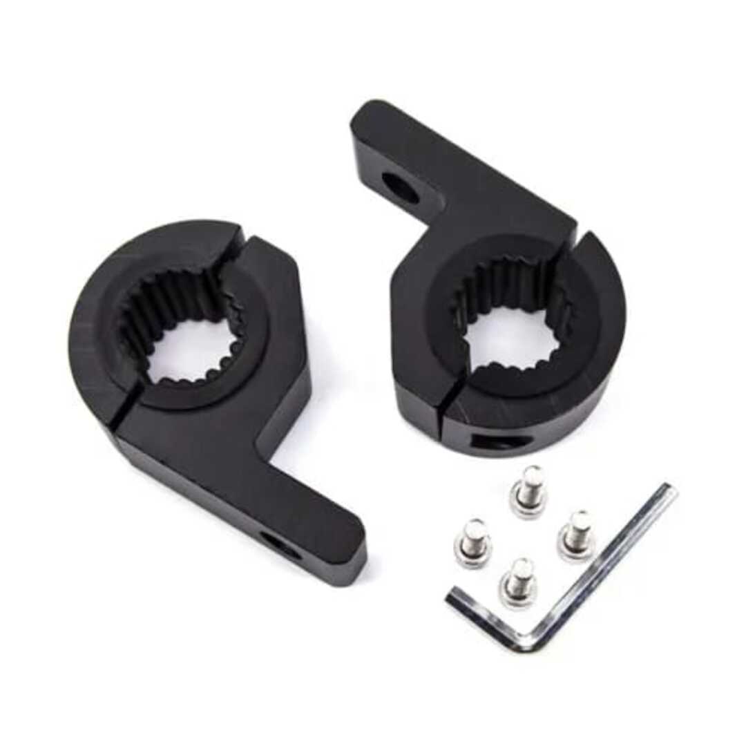 2 Pcs Set HJG Clamp Mount Bracket For Extralights For All Cars & Bikes