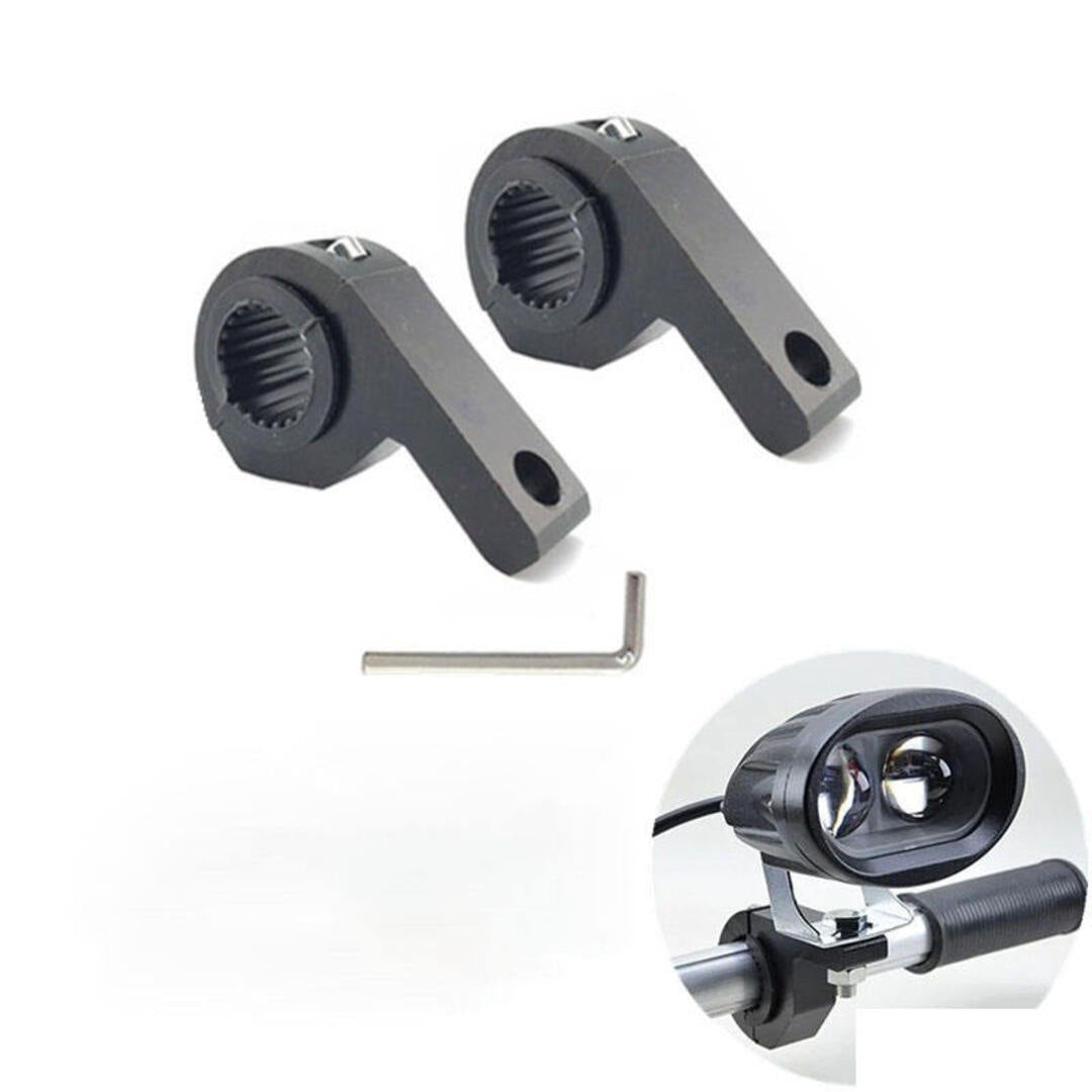 2 Pcs Set HJG Clamp Mount Bracket For Extralights For All Cars & Bikes