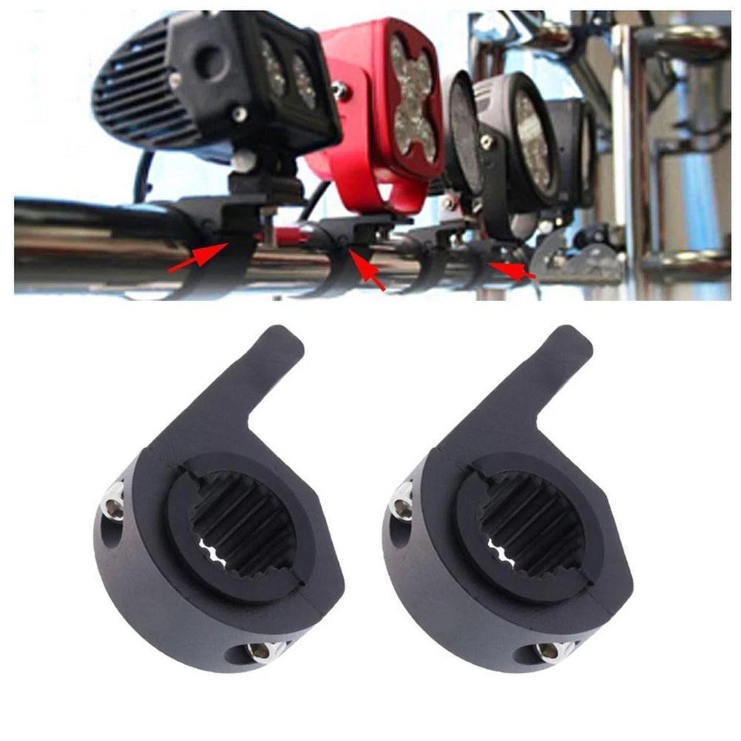 2 Pcs Set HJG Clamp Mount Bracket For Extralights For All Cars & Bikes