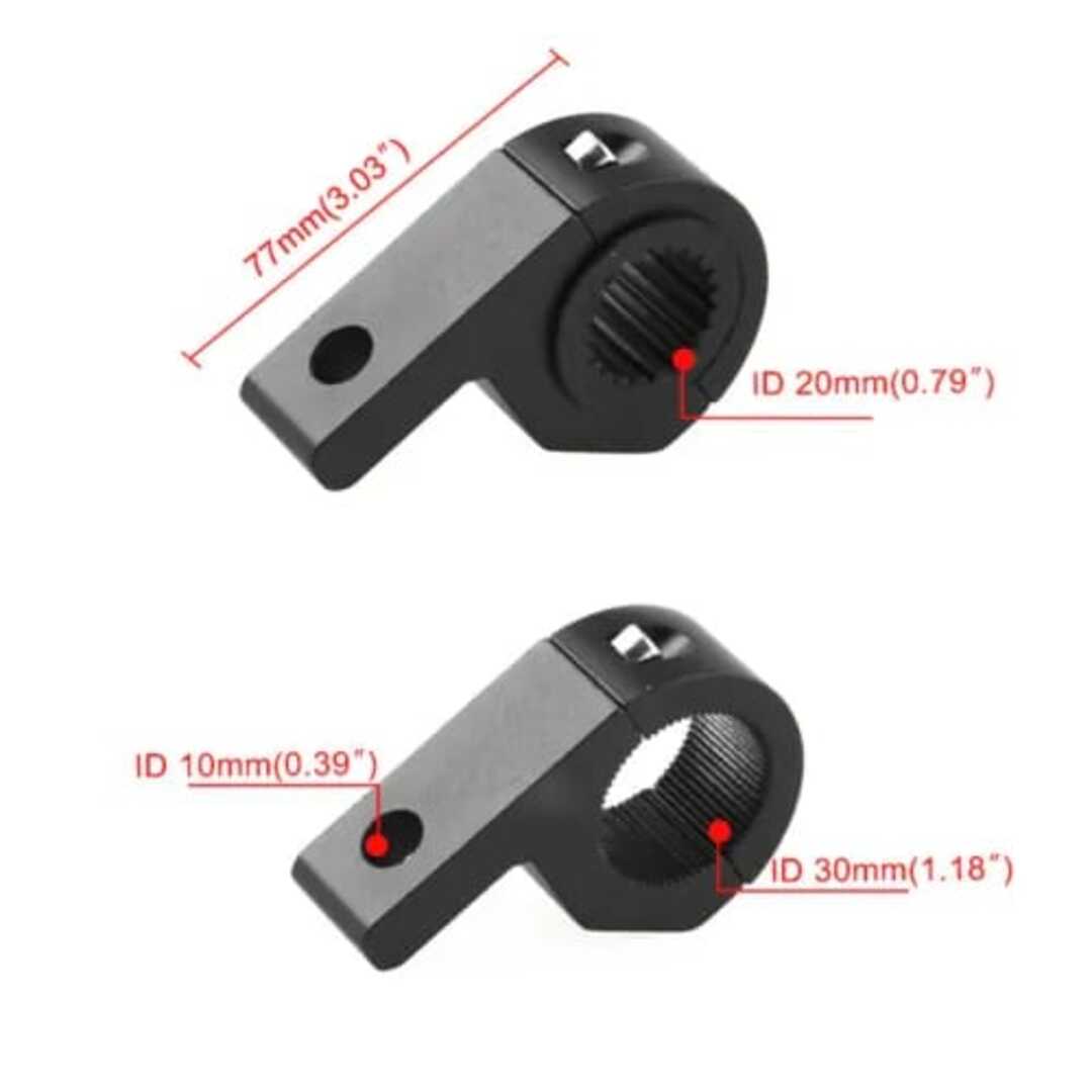 2 Pcs Set HJG Clamp Mount Bracket For Extralights For All Cars & Bikes