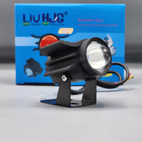 1 Pc HJG Eagle Style Fog Light Spotlight Lens Yellow-White Beam For Bikes