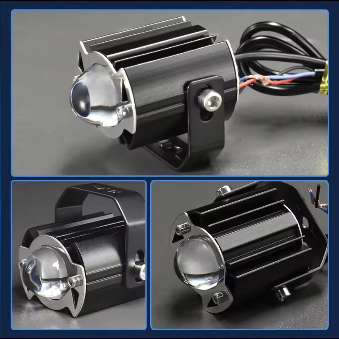 2 Pcs Set HJG G15 30W Mini Spotlight Yellow/White Fog Light