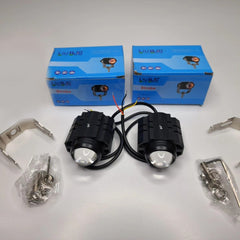 2 Pcs Set HJG L99 Fog Light With Dual Color For All Bikes-Cars