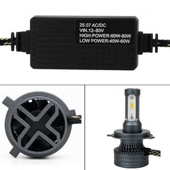 HJG M3 Mini 130W Headlight LED Bulb With H4 Fitting 1 Pc