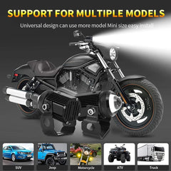 2 Pcs Set HJG Mini Projector Driving Fog Lights for all Bikes, Cars - Jeep