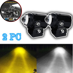 2 Pcs Set HJG Mini Projector Driving Fog Lights for all Bikes, Cars - Jeep