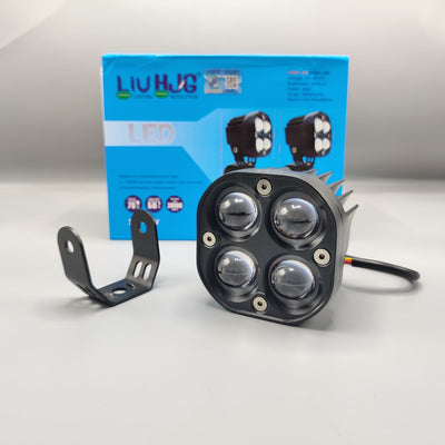 1 Pc HJG Original Cree SMD Quad Lens Projector Dual Colour Yellow/White With Bonnet Brackets For Jeep/Car