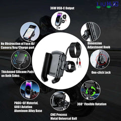 HJG Premium Quality Bike Mobile Holder With 360 View With Mobile Tighten Function