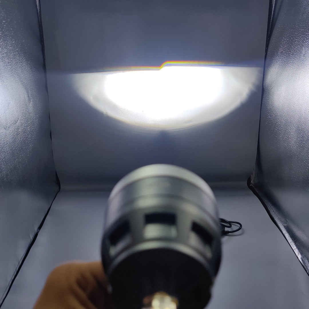 1 Pc HJG Projector Sharoud Cut Lens Light With Dual Color High/Low Shutter