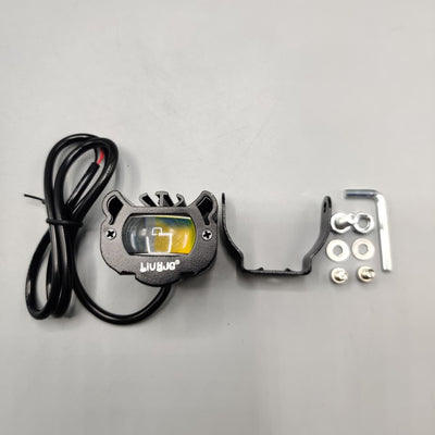 1 Pc HJG Single Smd Evil Eye Style Fog Light With Dual Color And Devil Eye Function