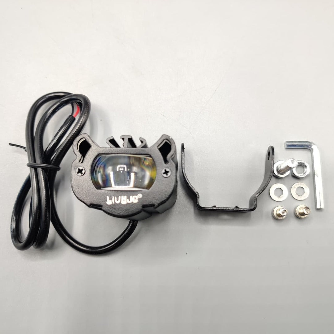 2 Pcs Set HJG Single Smd Evil Eye Style Fog Light With Dual Color And Devil Eye Function