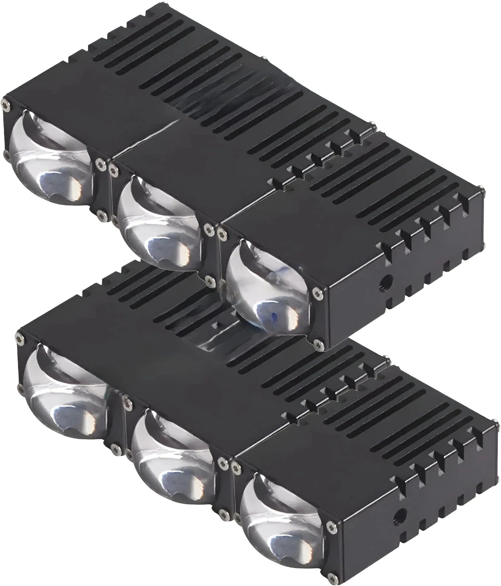 1 Pc HJG 3 Lens Super Slim High Power Devil Eye 120W Landscape Style Grill LED Fog Light for Car