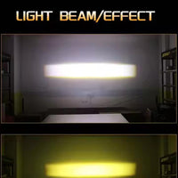 1 Pc HJG 2 Lens Super Slim High Power Devil Eye 80W Landscape Style Grill LED Fog Light for Car
