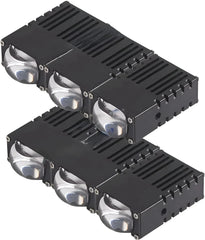 1 Pc HJG 3 Lens Super Slim High Power Devil Eye 120W Landscape Style Grill LED Fog Light for Car