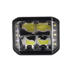HJG W28 Extra Strong 100W Auxiliary LED Light 5INCH Lighting Work Light 3-sided Driving Lights 1 Pc