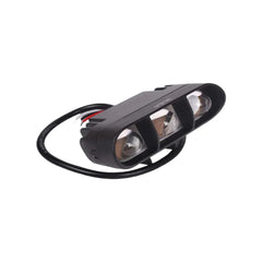 1 Pc HJG 3 Lens Slim Style Metal body Projector Light Yellow - White Beam Fog Lights