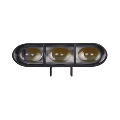 1 Pc HJG 3 Lens Slim Style Metal body Projector Light Yellow - White Beam Fog Lights