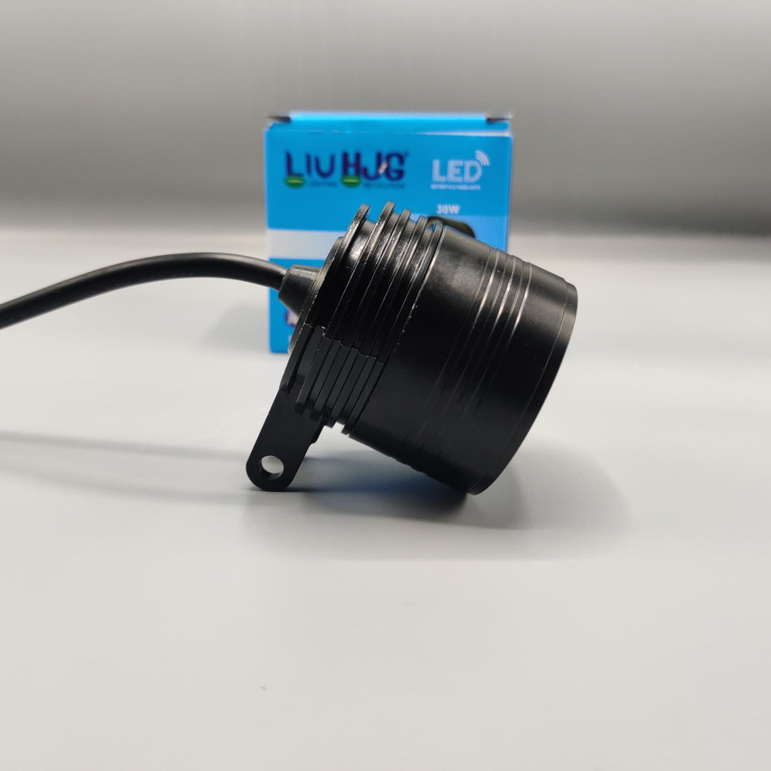 1 Pc HJG 4 Lens Flood Light Round Shape Metal Body With Yellow Cover Light