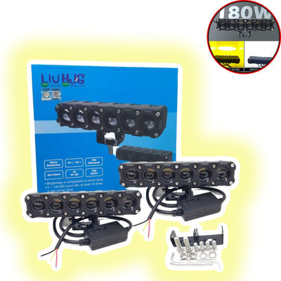 1 Pc HJG 6 SMD Metal Body Devil Eye Function Focus Fog Spotlight For All Vehicle