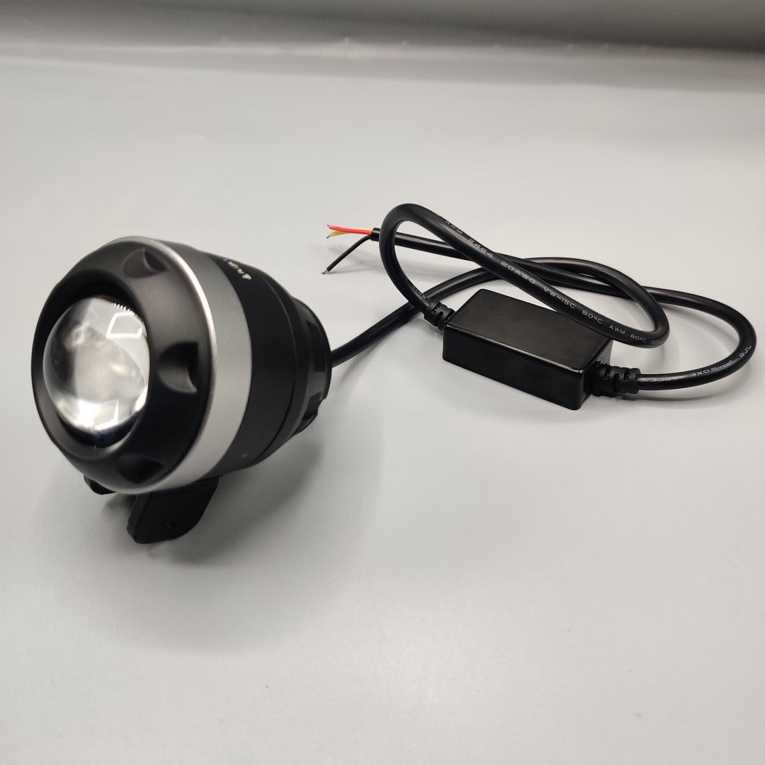 1 Pc HJG Projector Sharoud Cut Lens Light With Dual Color High/Low Shutter