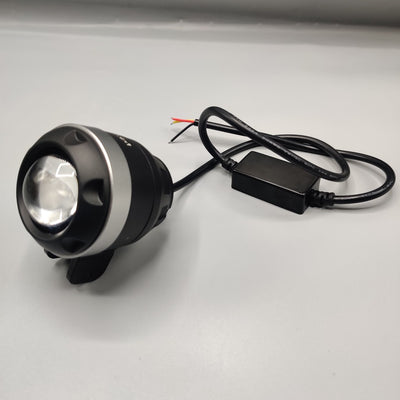 1 Pc HJG Projector Sharoud Cut Lens Light With Dual Color High/Low Shutter