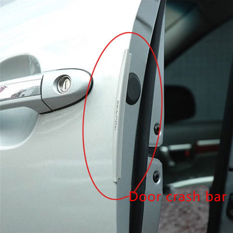 Universal Car Door Guard Edge White Corner Bumper Protection Strip Scratch Protector
