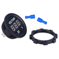 Universal Round Voltmeter Ammeter with Led Digital Panel, Monitor For Car 1 Pc