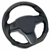 Hand sewing Top Alcantara /  Suede With Glossy Carbon Fiber Steering Wheel Cover
