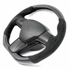 Hand sewing Top Alcantara /  Suede With Matt Carbon Fiber Steering Wheel Cover