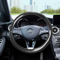 1 Pc Hand sewing Top Full Carbon Fiber Steering Wheel Cover