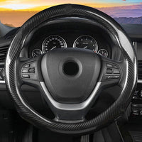1 Pc Hand sewing Top Full Carbon Fiber Steering Wheel Cover
