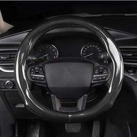 1 Pc Hand sewing Top Full Carbon Fiber Steering Wheel Cover