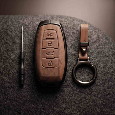 Haval H6 2022 Model Elite Series Metallic Car Key Case Luxury Zinc Alloy Protection Case(Brown)