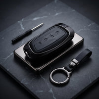 Haval H6 2025 Model Elite Series Metallic Car Key Case Luxury Zinc Alloy Protection Case(Black)