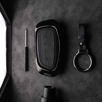 Haval H6 2025 Model Elite Series Metallic Car Key Case Luxury Zinc Alloy Protection Case(Black)