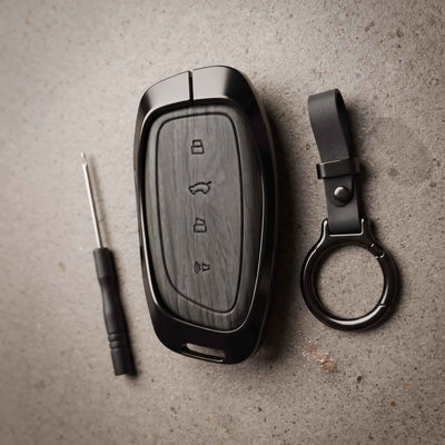 Haval H6 2025 Model Elite Series Metallic Car Key Case Luxury Zinc Alloy Protection Case(Grey)