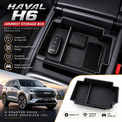 Haval H6 Armrest Storage Box With Non-Slip Rubber Mats ST-39