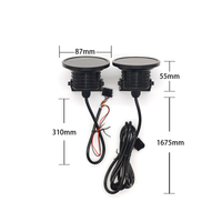 2 Pcs Set Universal Mobile Operated Angel Eye Modification Devil Eye Round Led Panel