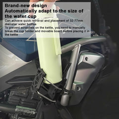Heavy-Duty Clamp-On Bottle Holder Beverage Mount For Handlebars Fits Water Bottles For Bike